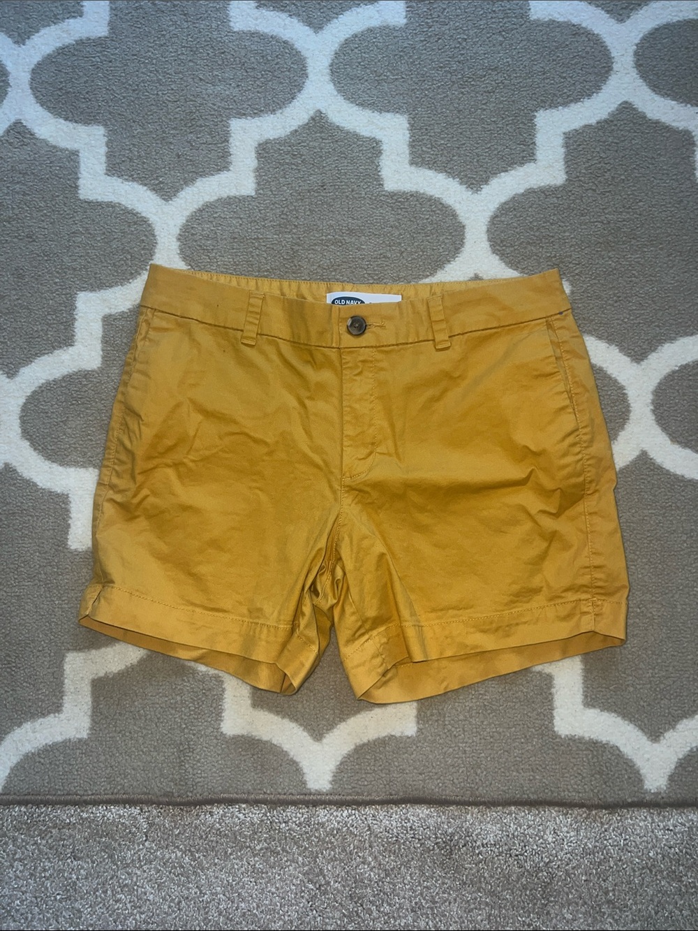 Old Navy Women's Mustard Yellow Cotton Shorts